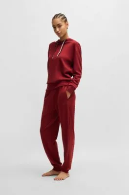 Cuffed tracksuit bottoms with signature-stripe drawcord