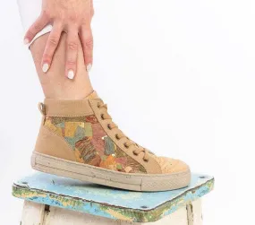 Cultura Portuguesa Cork Sneakers CT High Top Marble | Made in Portugal | Vegan