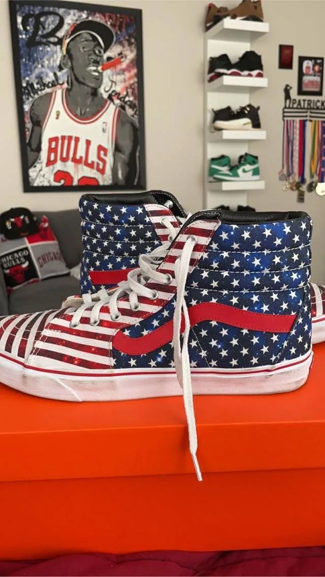 Custom High top Vans! "ALL AMERICAN"