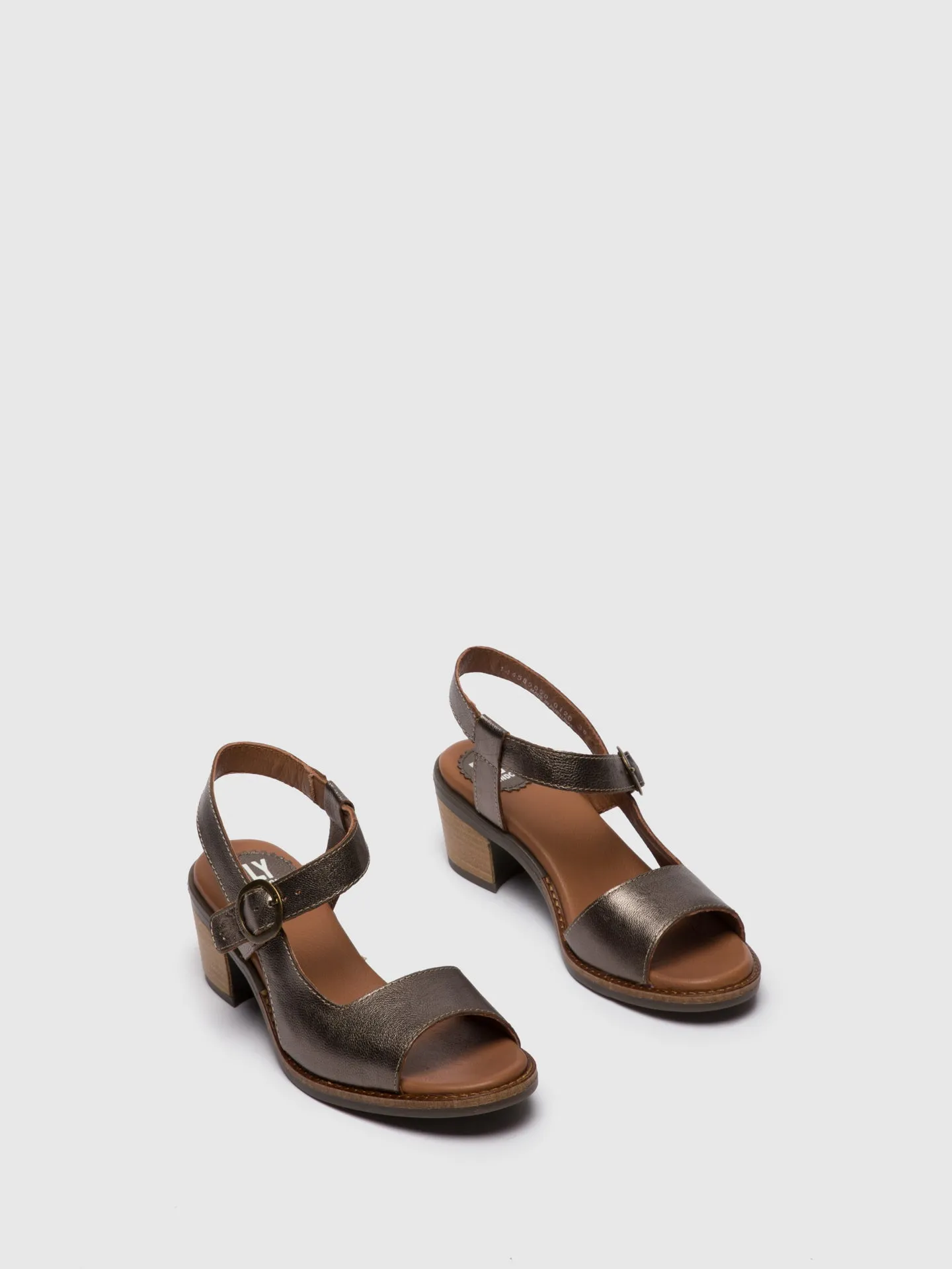 DarkGray Buckle Sandals