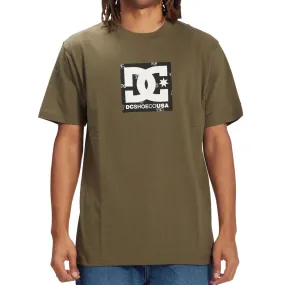 DC Shoes Mens DC Square Star Fill T-Shirt - Khaki