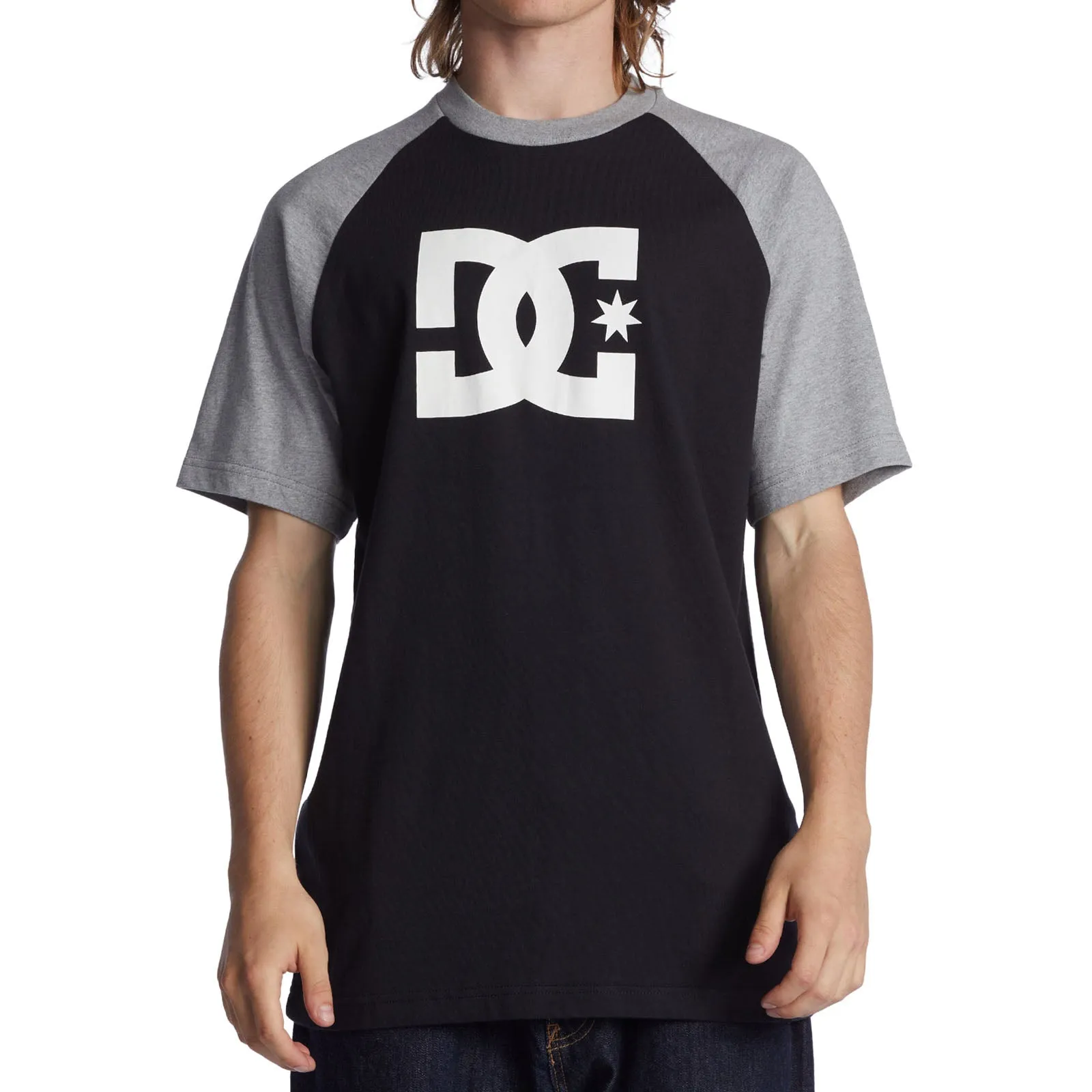 DC Shoes Mens DC Star Raglan Cotton T-Shirt