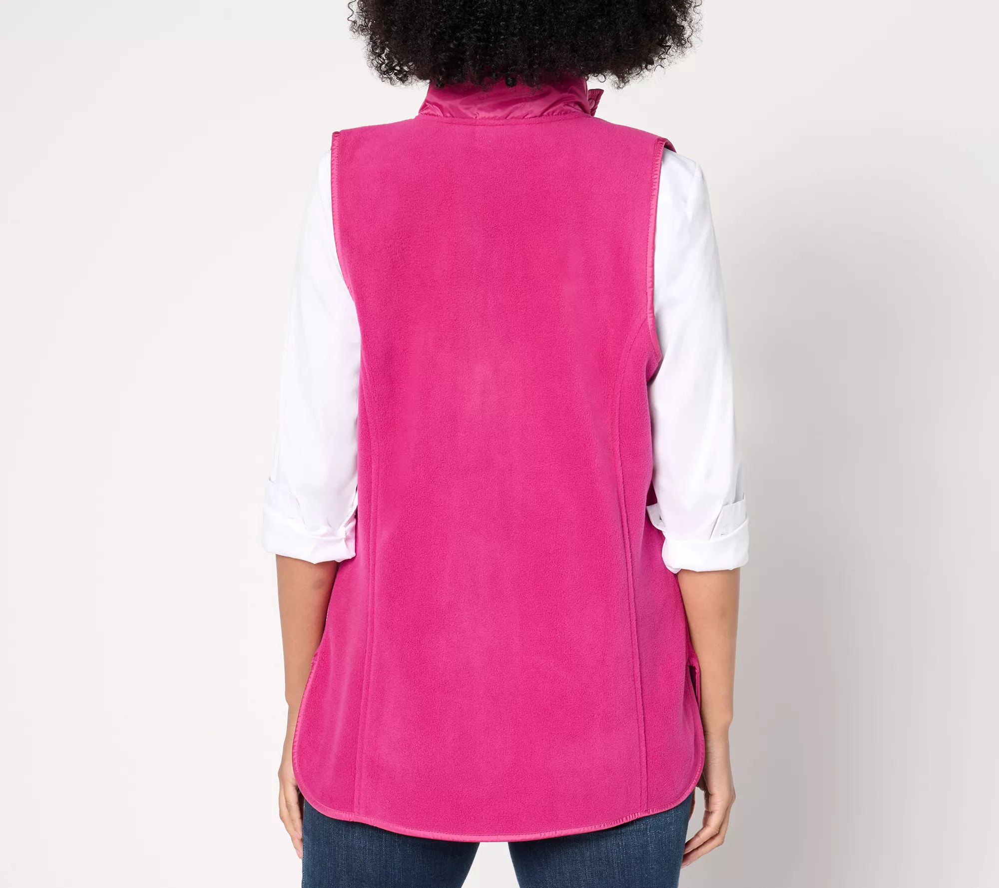 Denim & Co. Active Knit/Woven Mix Quilted Vest