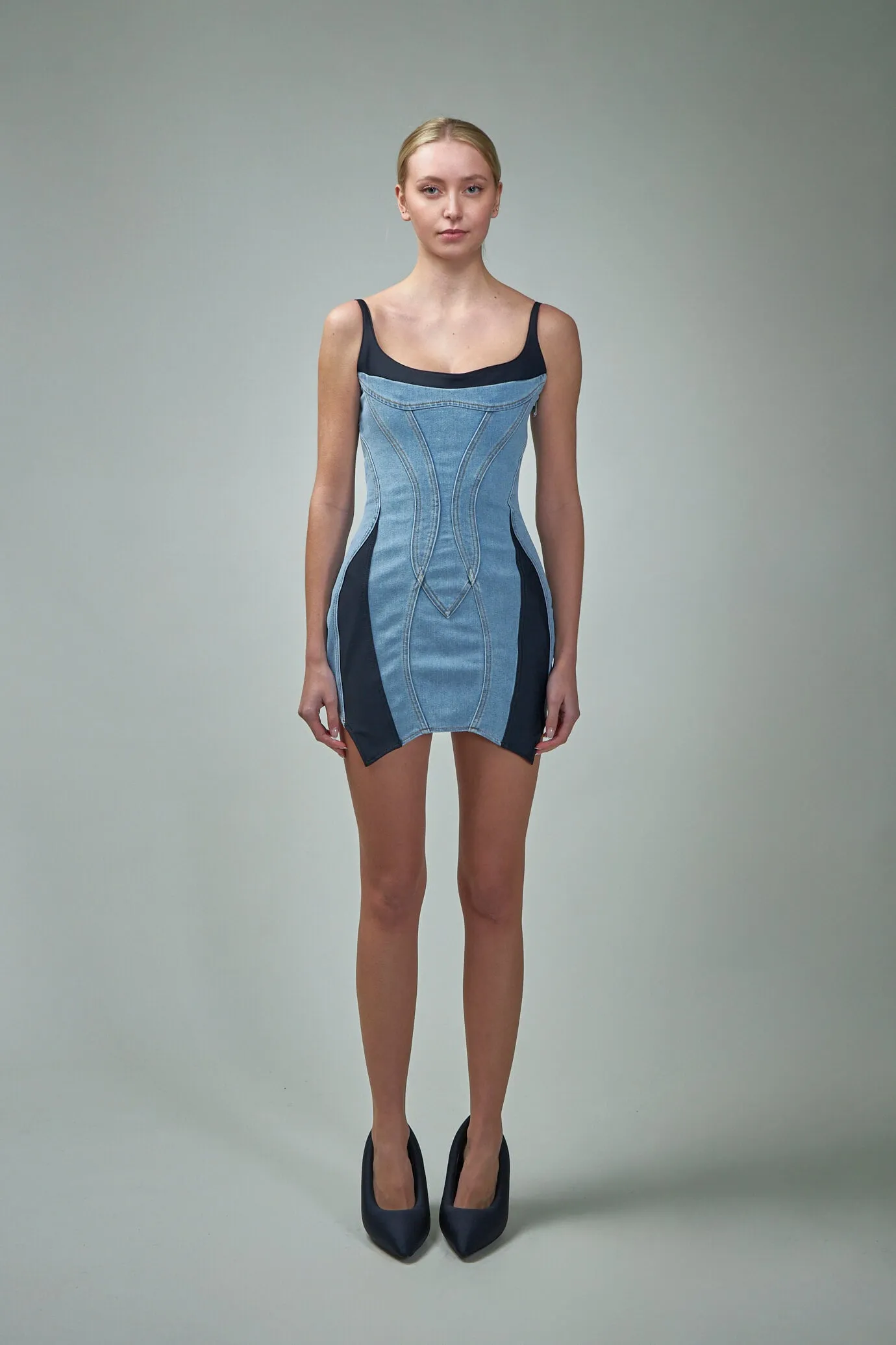 Denim Jersey Dress