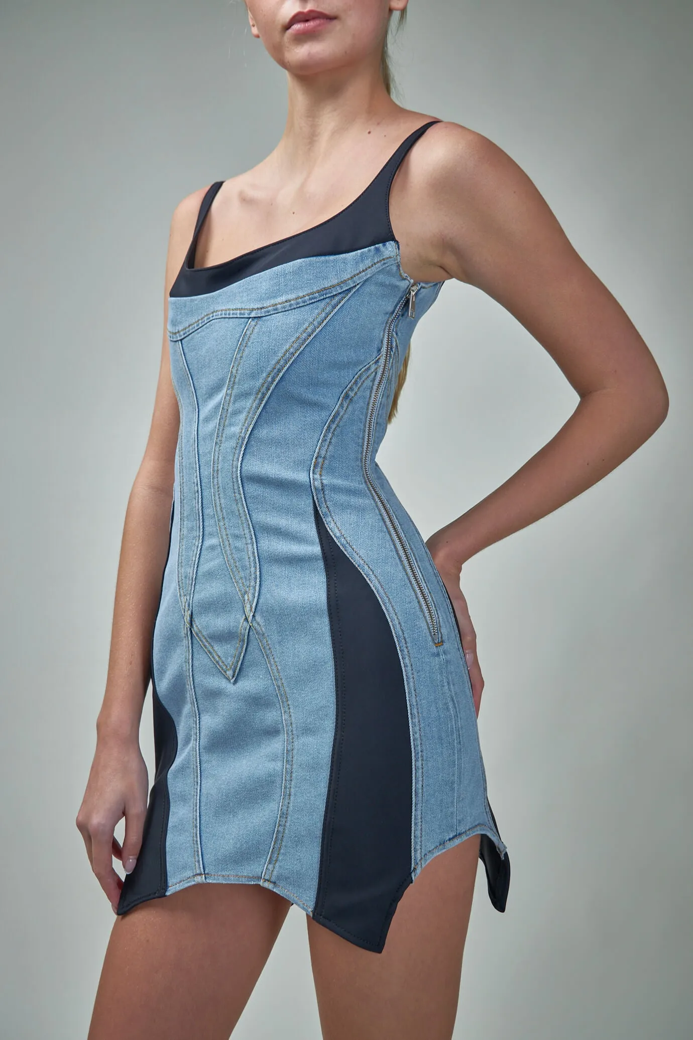 Denim Jersey Dress