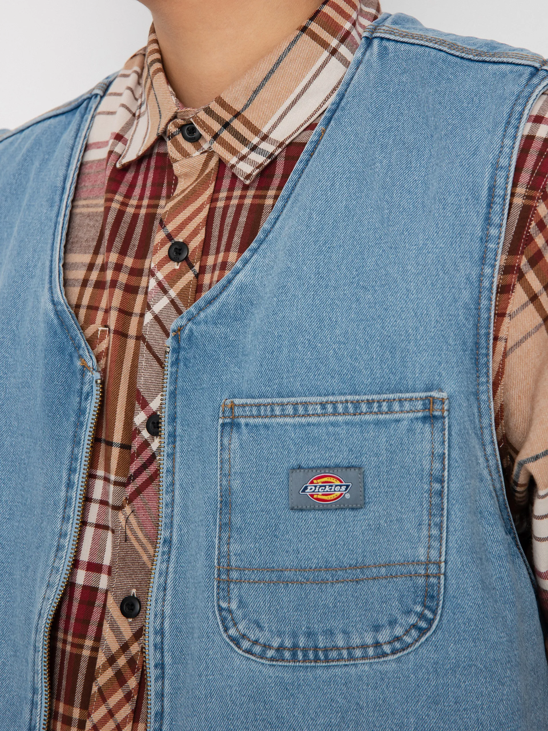 Dickies Denim SMR Vest (light wash)