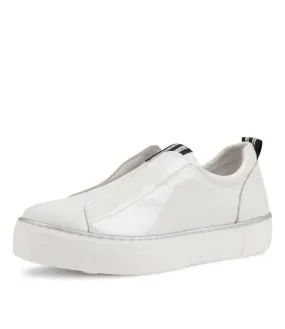 DJANGO & JULIETTE Fredie White Patent Leather Sneakers