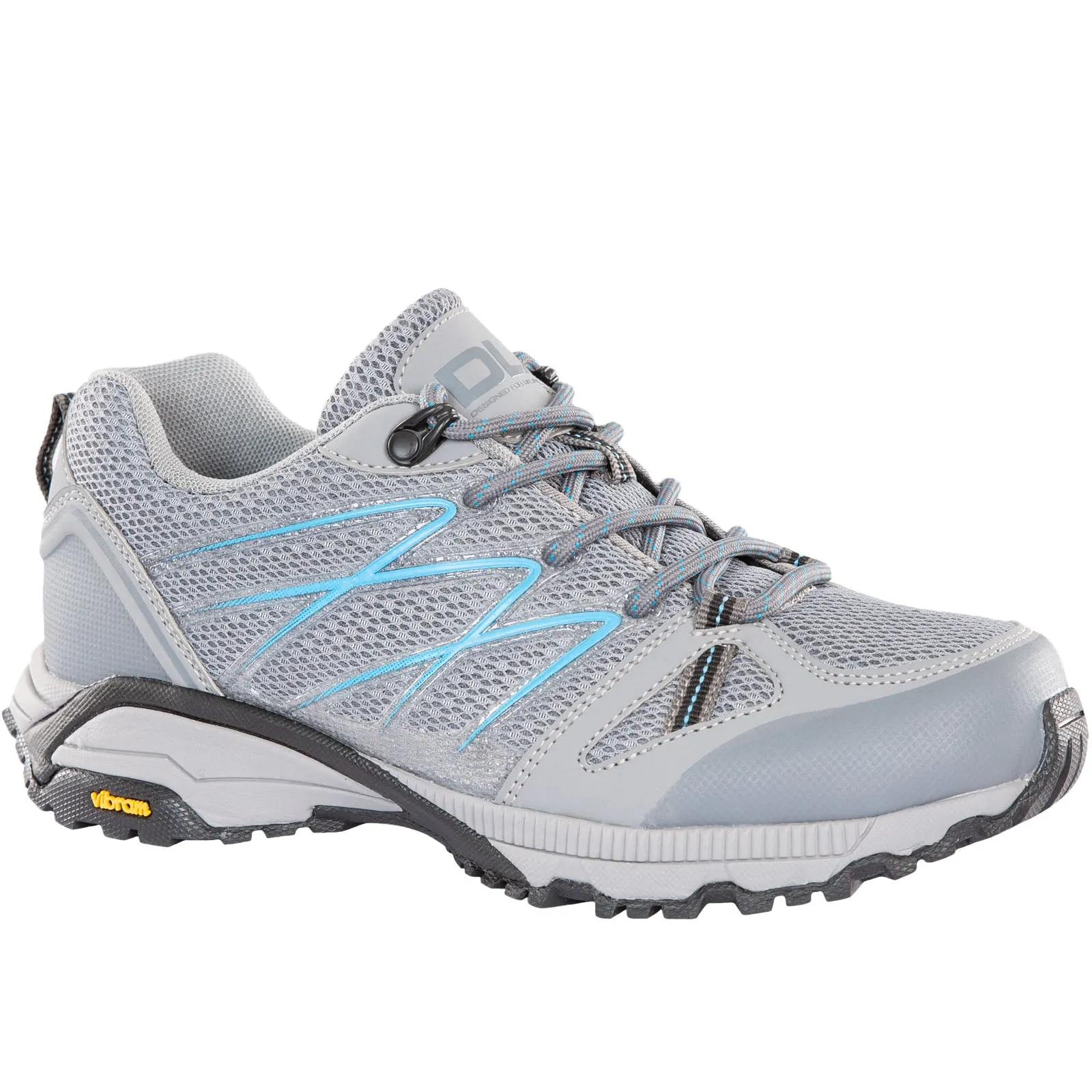 DLX Womens Zindzi Vibram Waterproof Walking Shoes - Grey