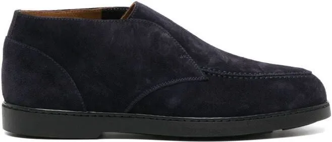 Doucal's suede chukka ankle boot Blue