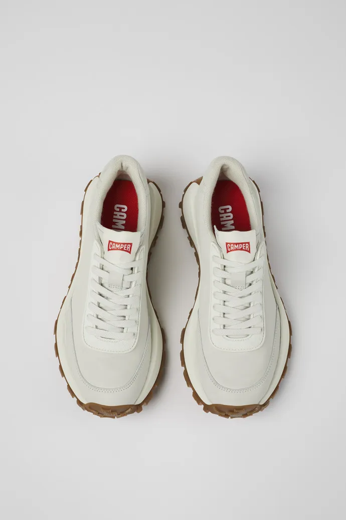 Drift Trail VIBRAM White non-dyed leather sneakers for women