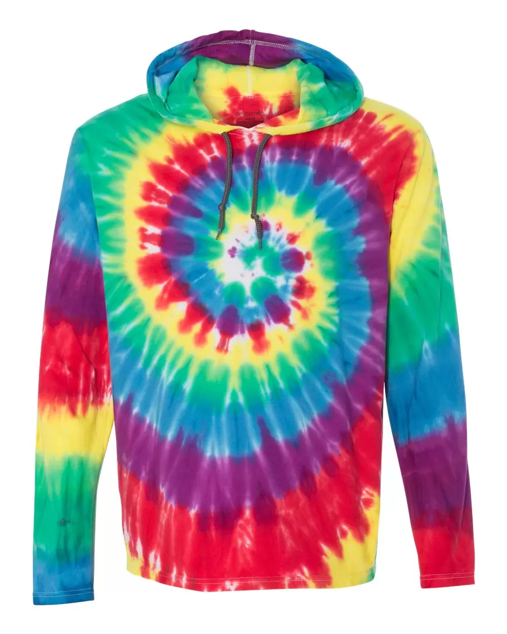 Dyenomite 430VR Tie-Dyed Hooded Pullover T-Shirt SKU: 430VR