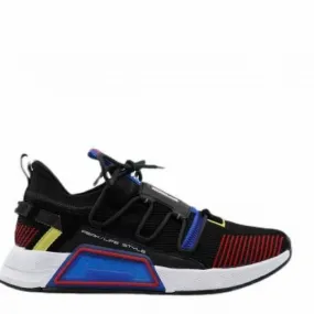 [e93997] mens peak taichi max le black red blue maize running sneakers