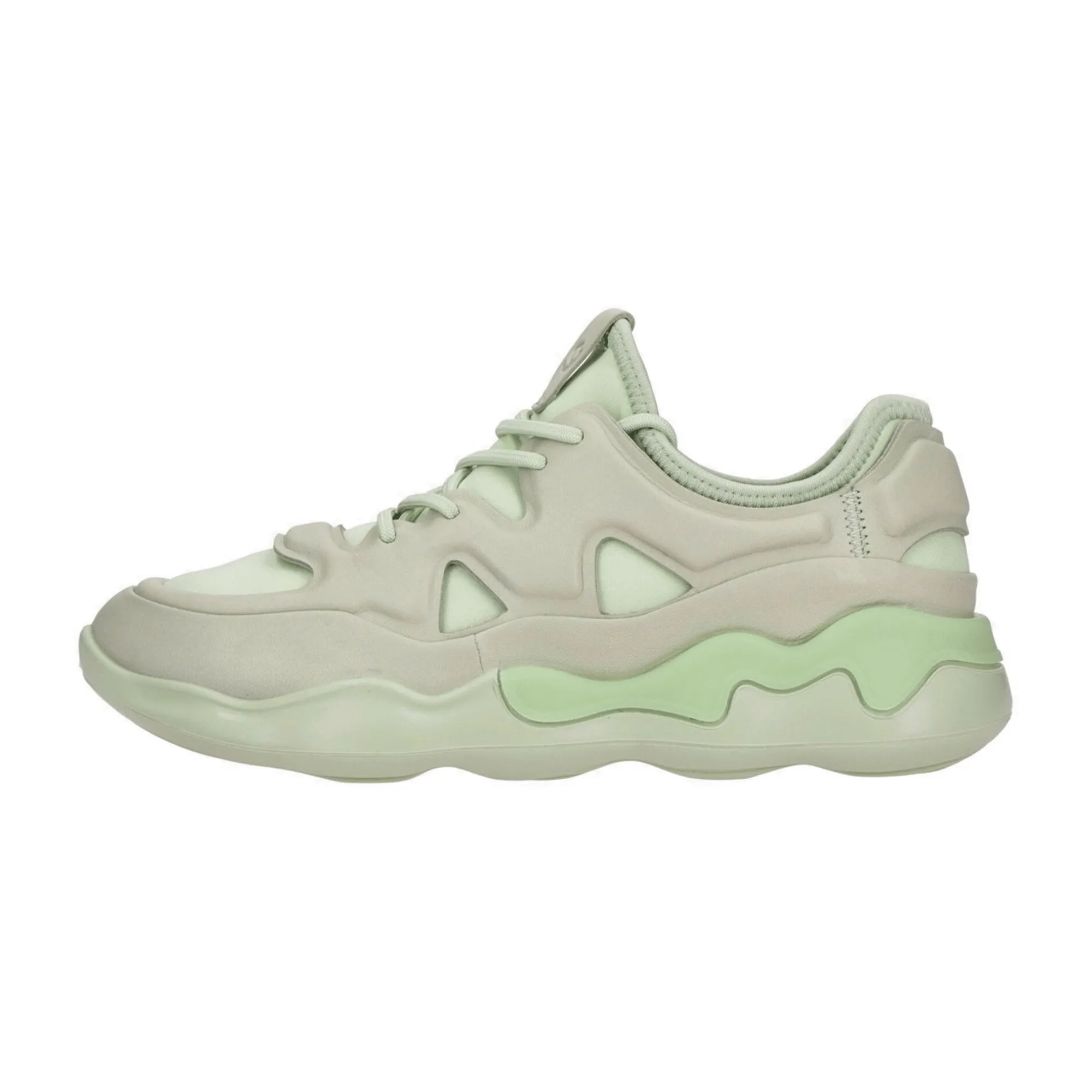 Ecco Elo Women's Green & White Sneakers | Stylish & Comfortable | Model 810833