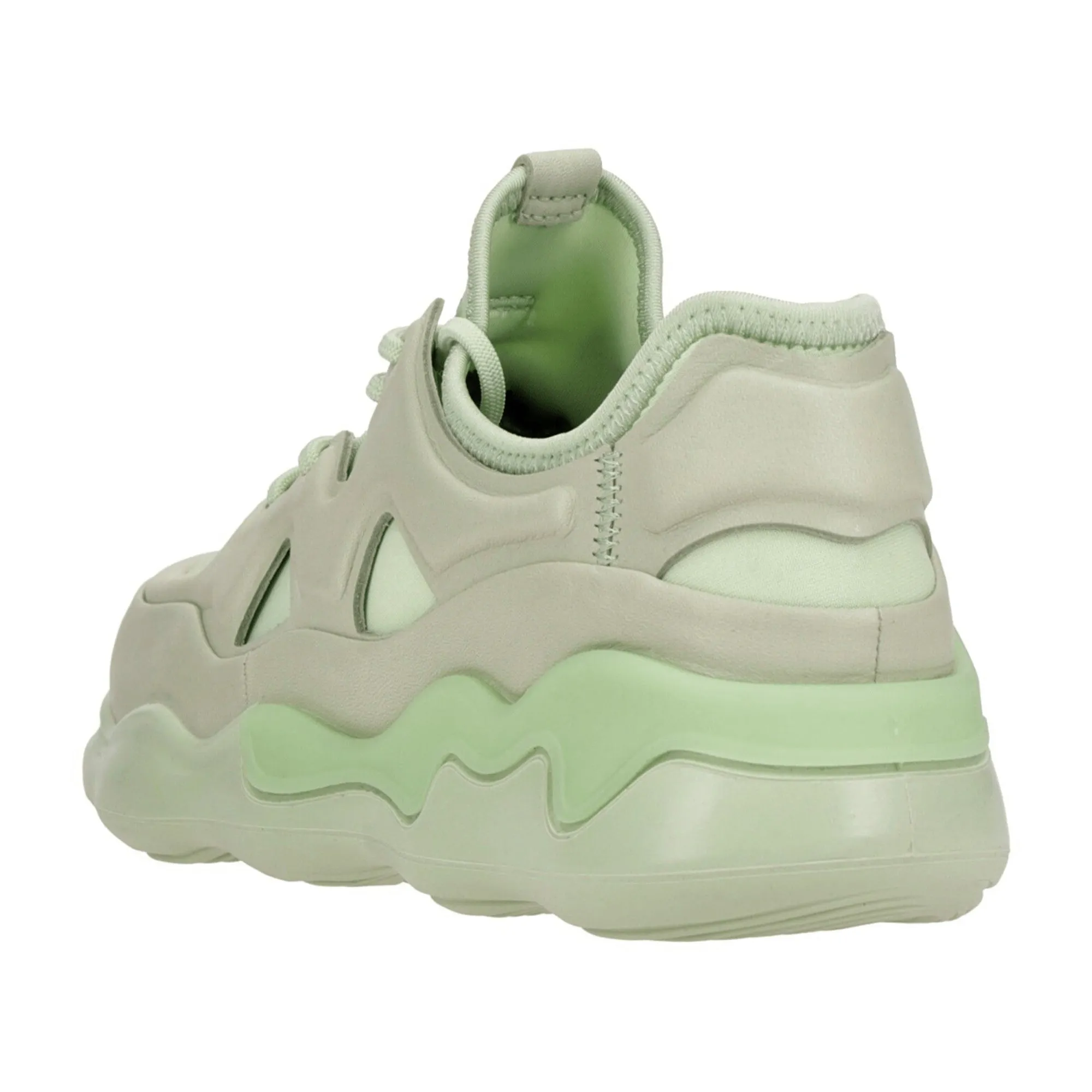 Ecco Elo Women's Green & White Sneakers | Stylish & Comfortable | Model 810833