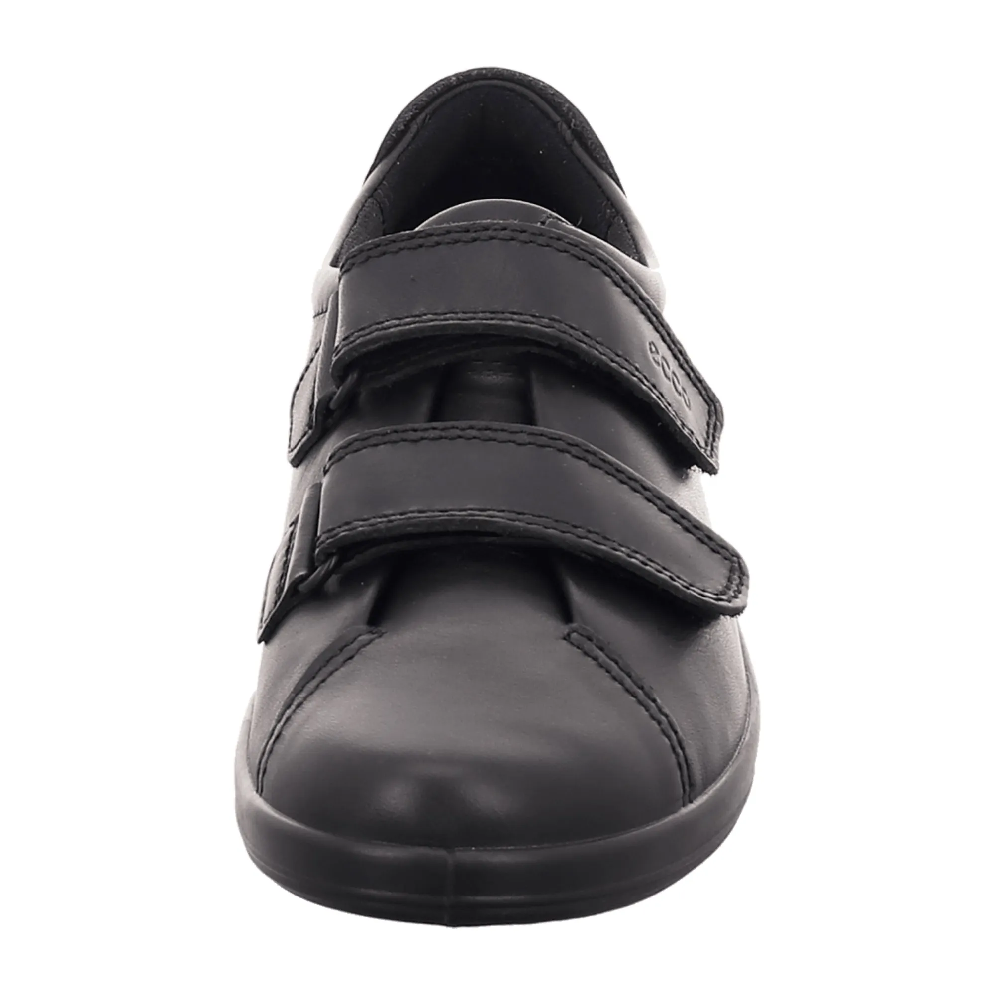 Ecco Soft 2.0 Women's Black Leather Sneakers - Comfort Style