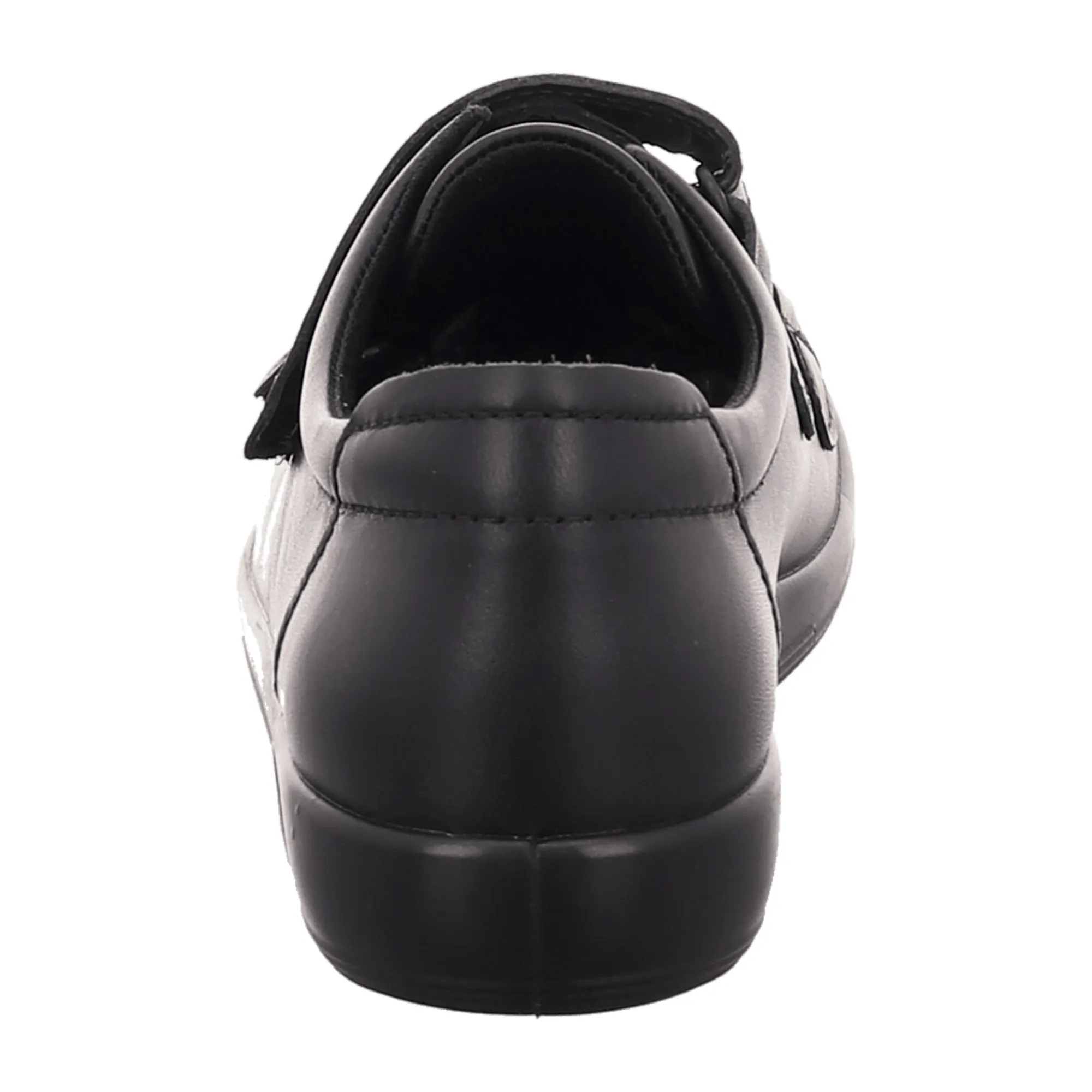 Ecco Soft 2.0 Women's Black Leather Sneakers - Comfort Style