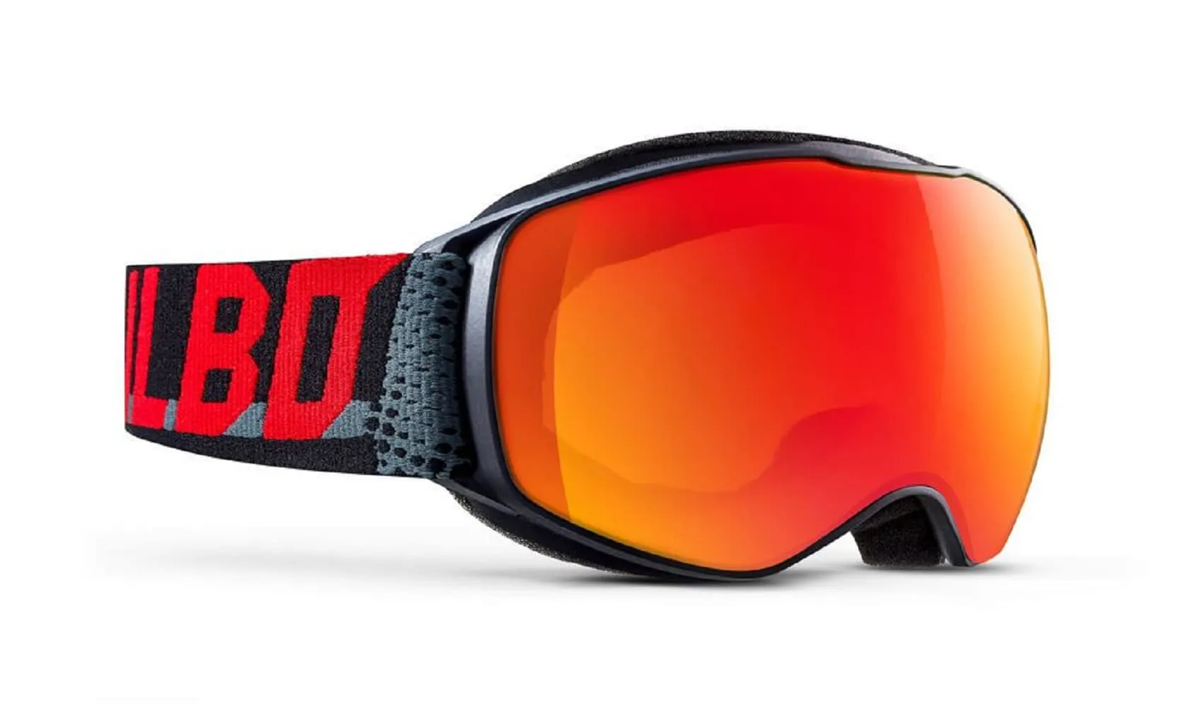 Echo Goggles - Black/grey/red W/ Orange Lenses