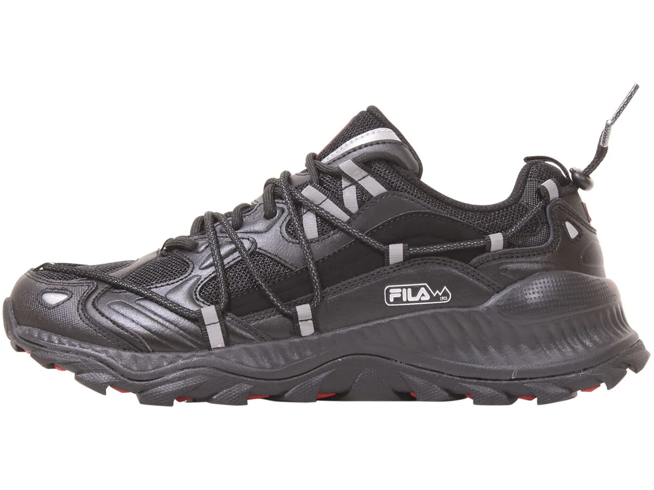 Fila Men's Expeditioner Running Sneakers Black/Black/White Sz: 8