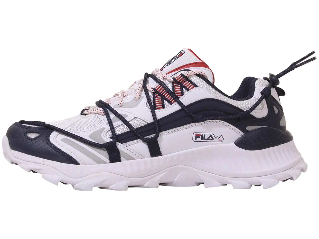 Fila Men's Expeditioner Running Sneakers White/Navy/Red Sz: 13