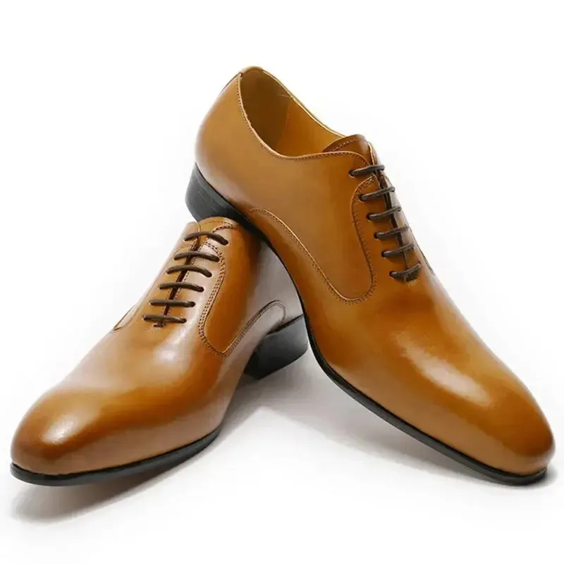 Frenar - Luxury leather oxford dress shoes for men (brown or black)