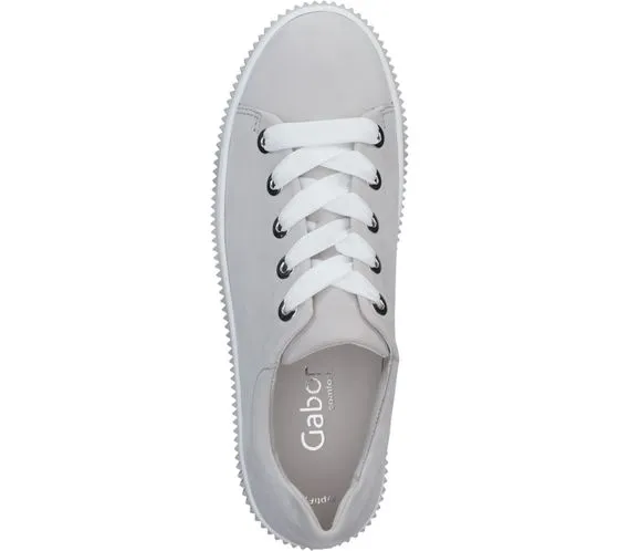 GABOR scarpe da donna in camoscio con lacci, sneakers basse alla moda 86.595.30 grigio