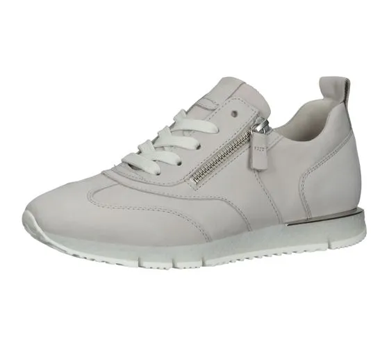 GABOR scarpe da donna in vera pelle con cerniera, eleganti sneakers basse 83.471.19 grigio