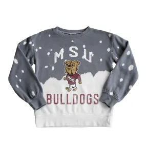 Gameday Couture Mississippi State Bulldogs Girls Youth Gray Faded Pullover Sweatshirt