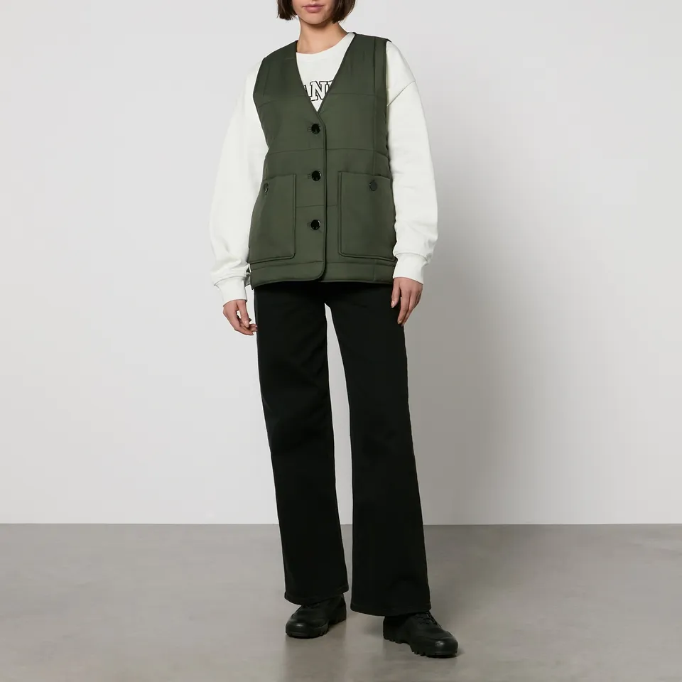 Ganni Quilted Nylon Vest - XXS/XS | Coggles