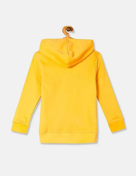 GAP Boys Yellow Hooded Pullover Sweatshirt