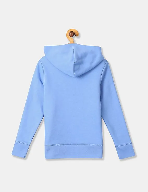 GAP Girls Blue Logo Pullover Sweatshirt