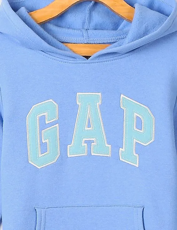 GAP Girls Blue Logo Pullover Sweatshirt