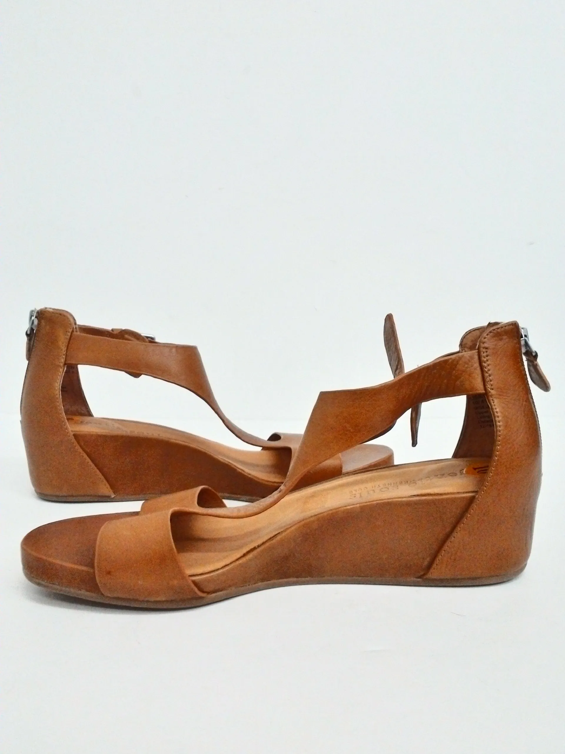 Gentle Souls Women's Gisele Brown Leather Sandals Size 10 M