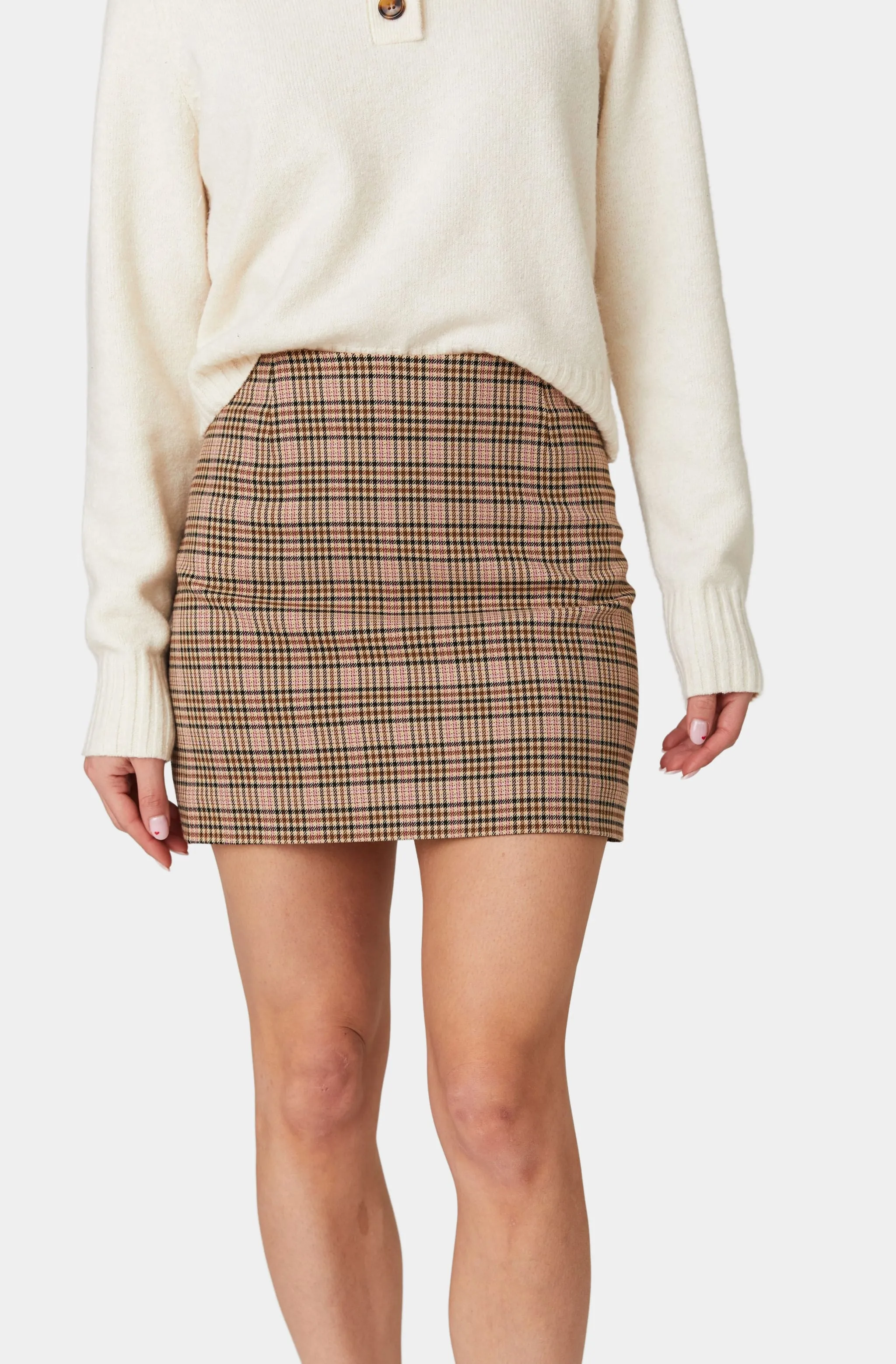 Gina Check Mini Skirt