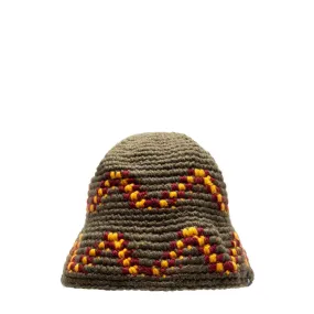 GIZA KNIT BUCKET HAT OLIVE | Bodega