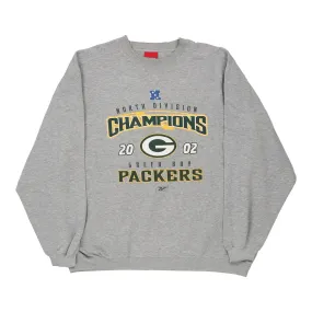 Green Bay Packers Reebok NFL Sweatshirt - 2XL Grey Cotton Blend