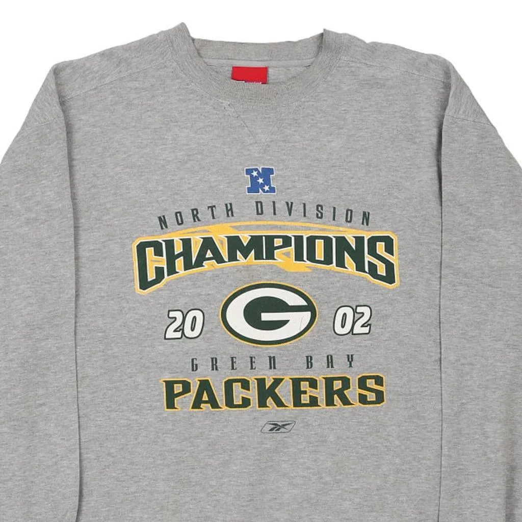 Green Bay Packers Reebok NFL Sweatshirt - 2XL Grey Cotton Blend