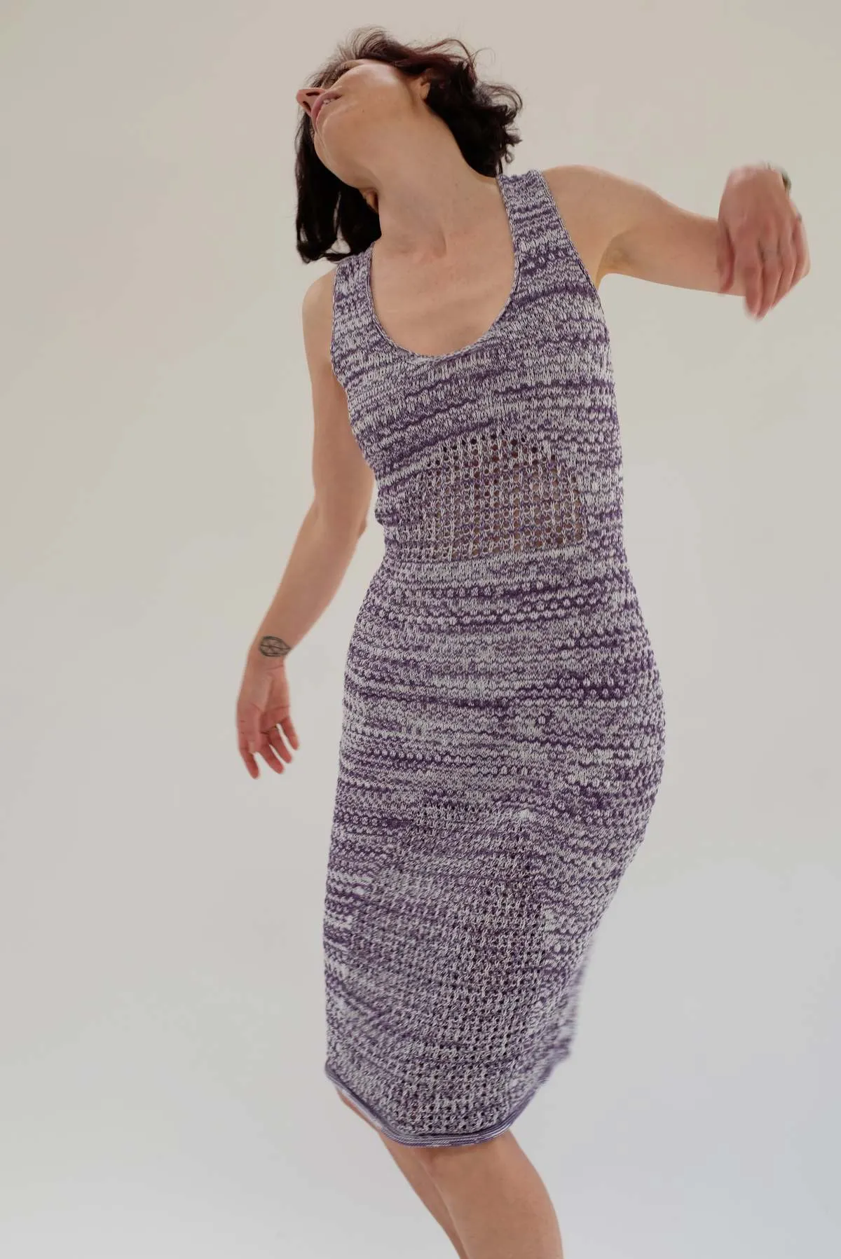 Haptic Tank Dress - Violet Melange