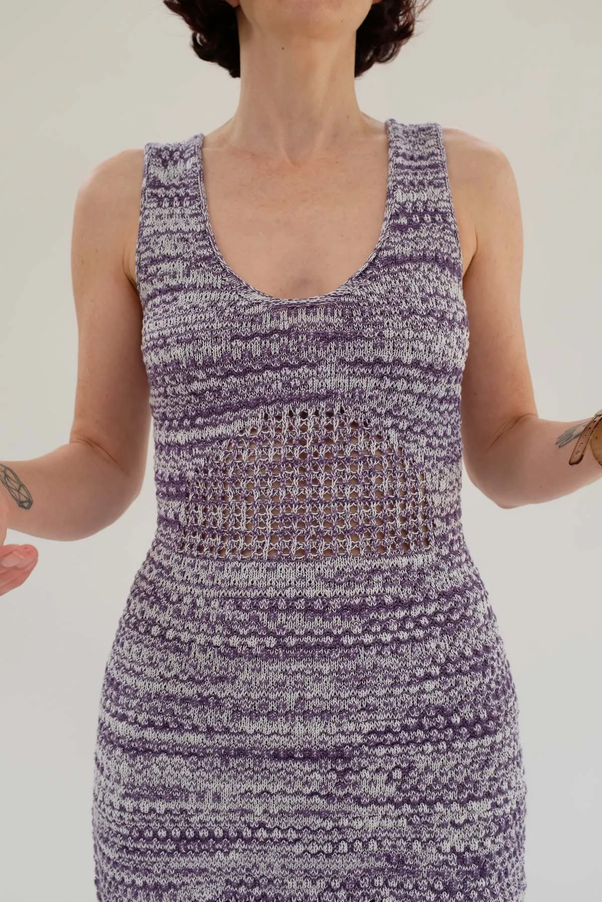 Haptic Tank Dress - Violet Melange