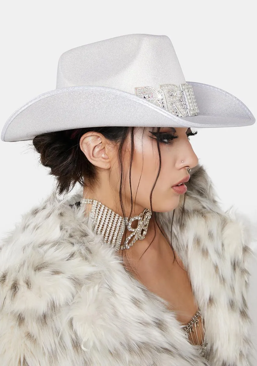 Here Comes The Bride Cowboy Hat-