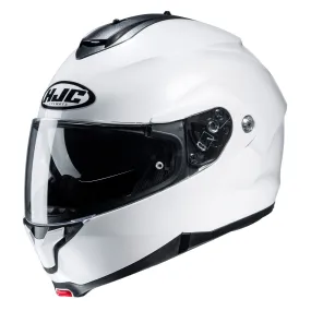 HJC C91N Plain Helmet - Pearl White