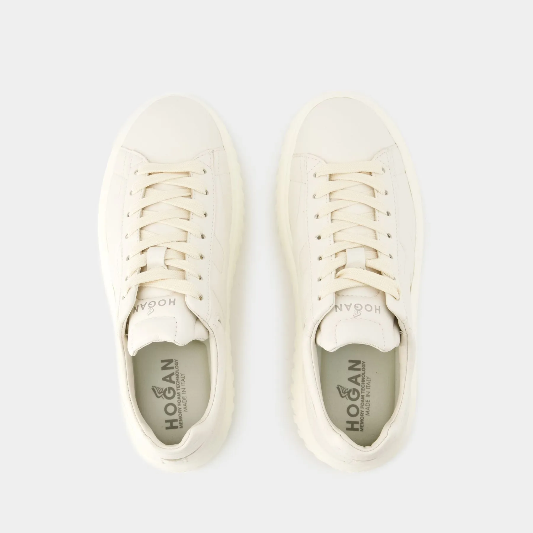 Hogan  H Stripes Sneakers - Hogan - Leather - Beige