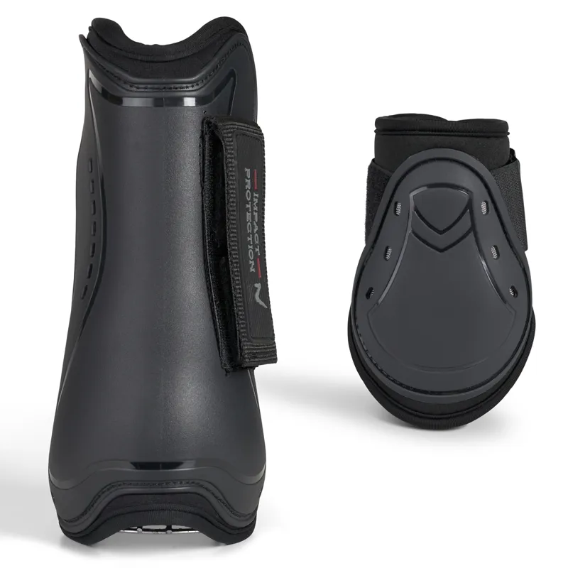 Horze Armour Airflow Tendon and Fetlock Boot Set - Black