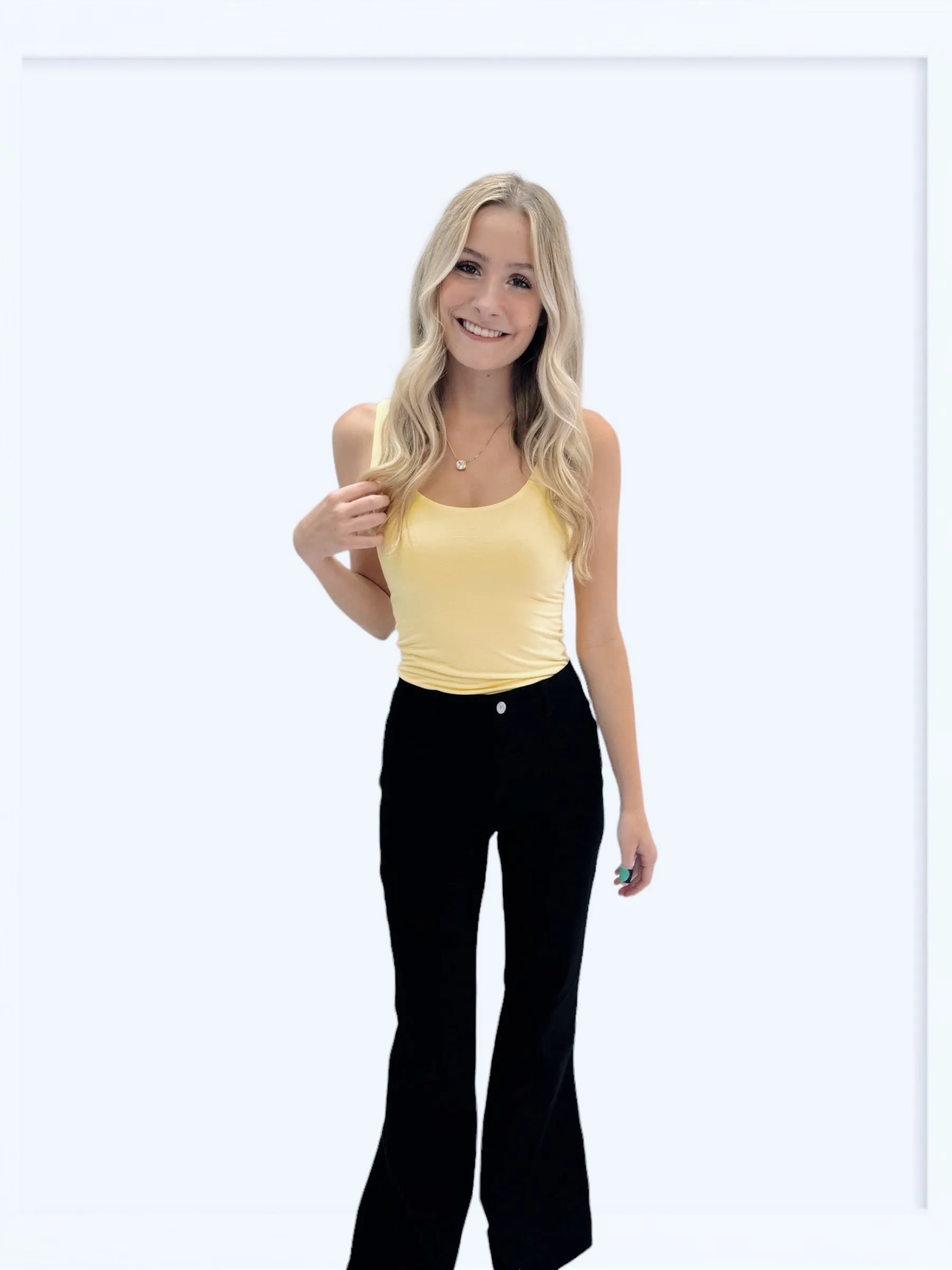 Kallie High-Waisted Boot Cut Pants