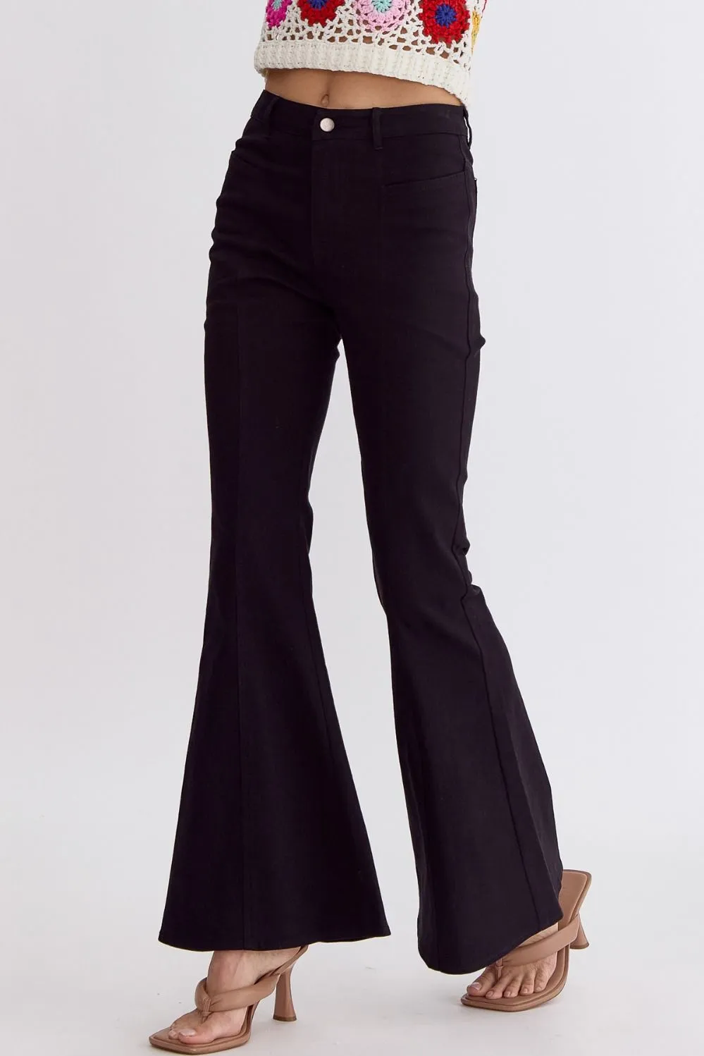 Kallie High-Waisted Boot Cut Pants