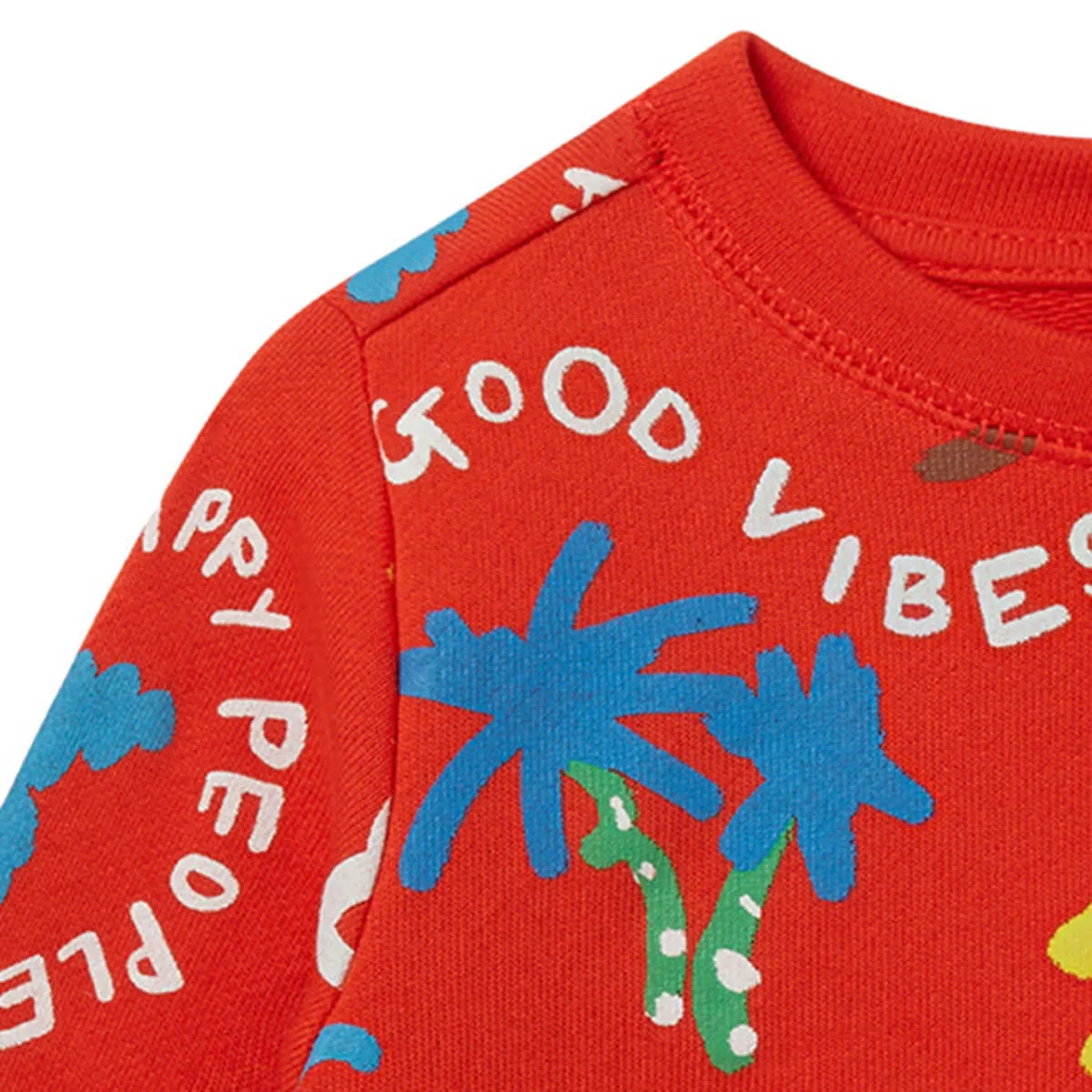 Kids Stella McCartney Baby Good Vibes Tracksuit - Red Palms Print