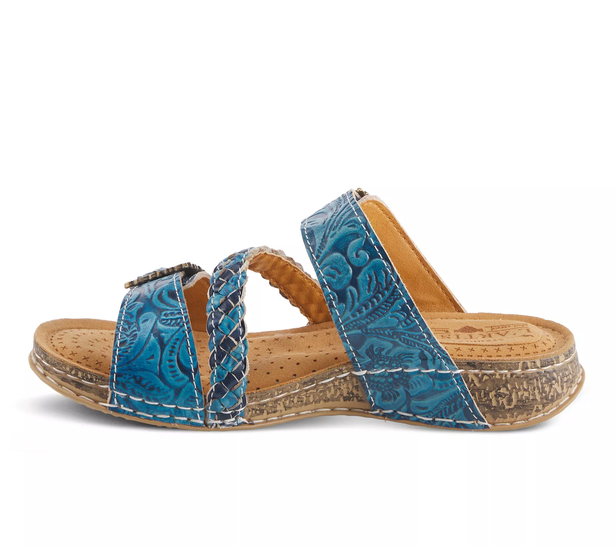 L'Artiste by Spring Step Leather Slide Sandals-Astra