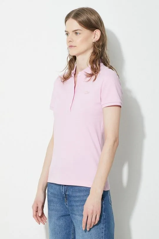 Lacoste polo shirt women’s pink color