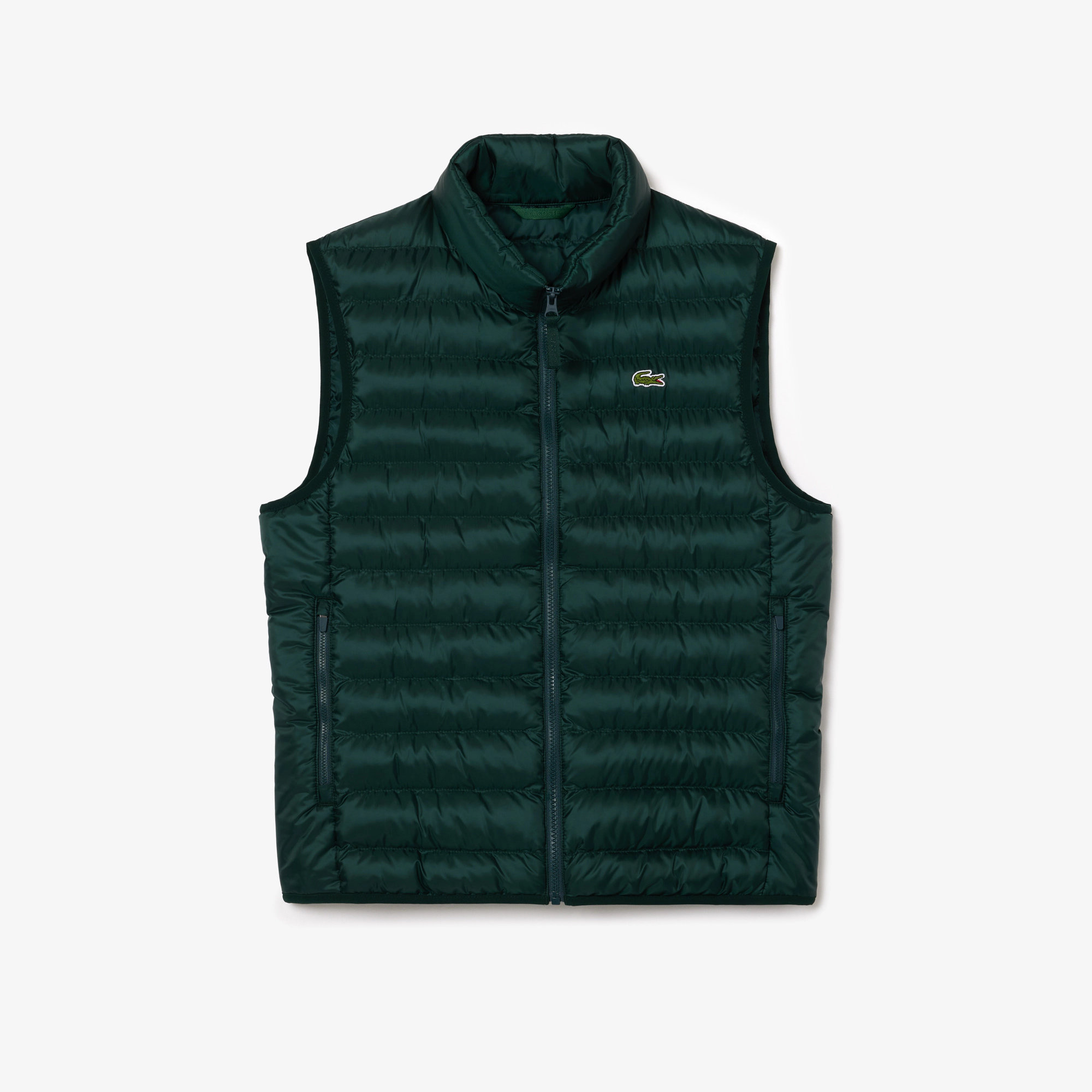 Lacoste Water Repellent Puffed Vest Sinople Green