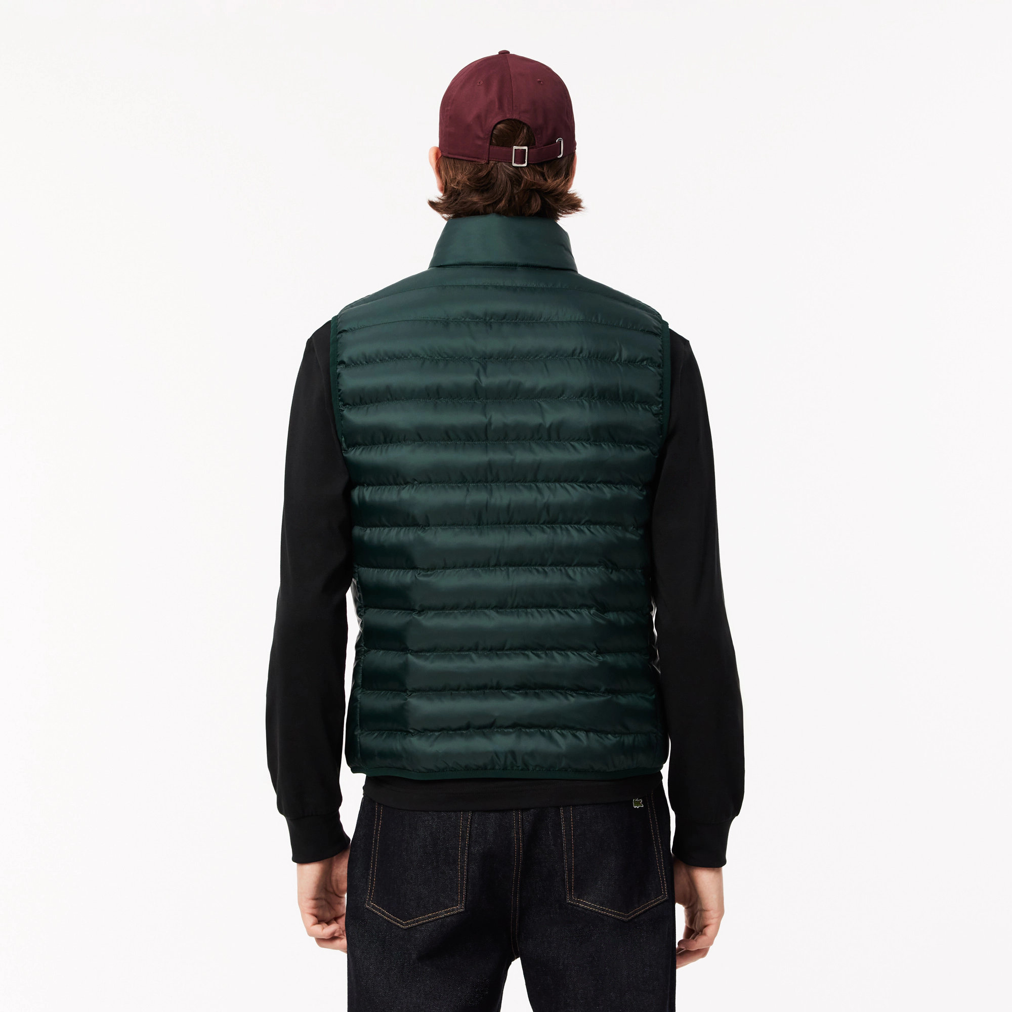 Lacoste Water Repellent Puffed Vest Sinople Green