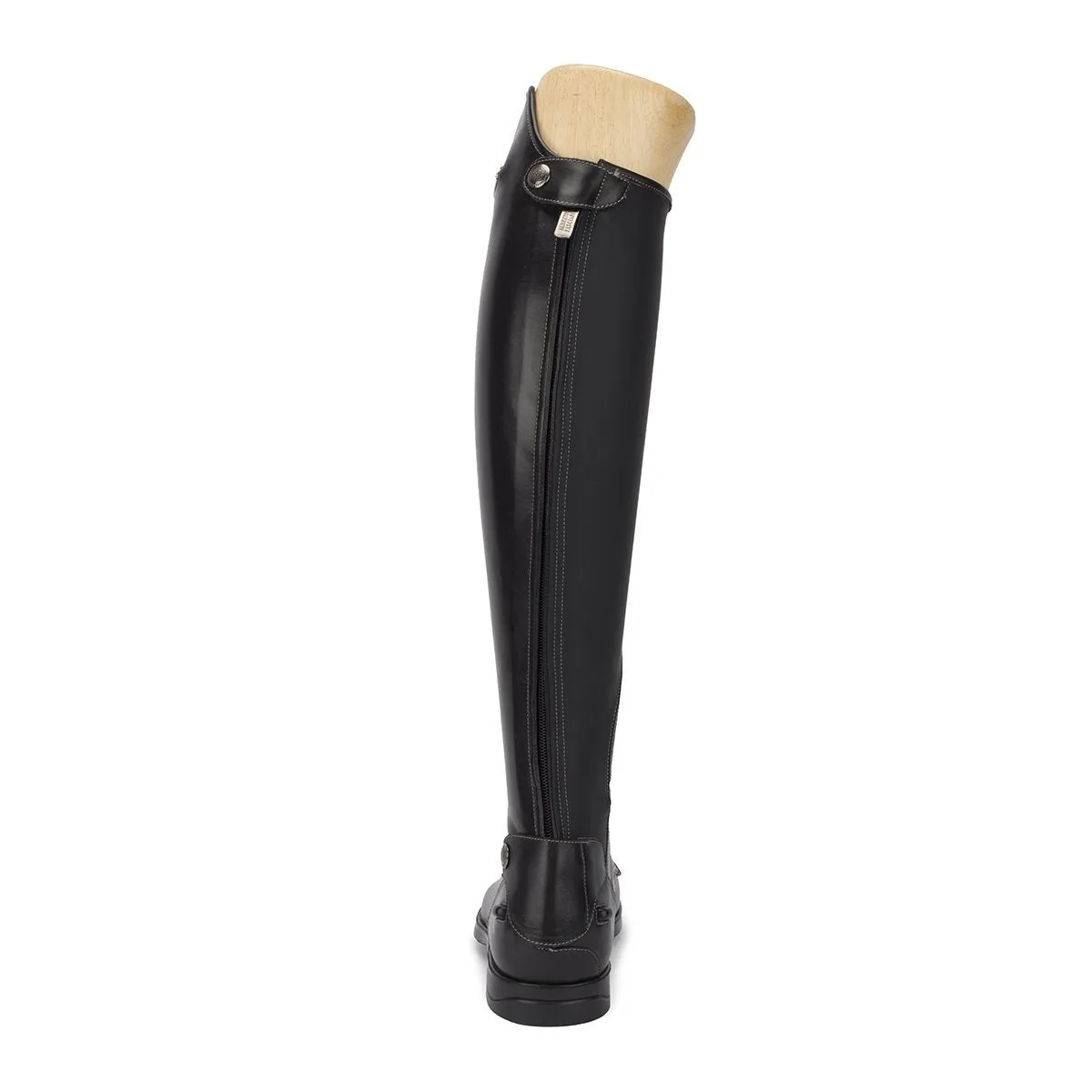 LEONARDO Standard riding boot in black calfskin [34 - 39]